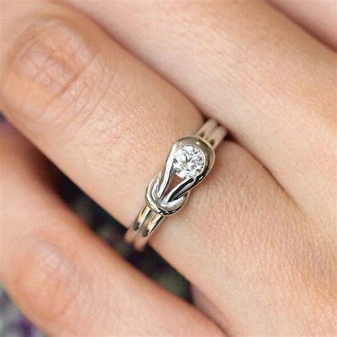 love knot engagement ring.